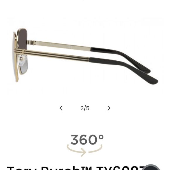 Tory Burch shiny gold sunglasses - Picture 8 of 9